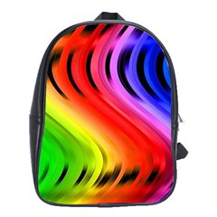 Colorful Vertical Lines School Bags (xl) 