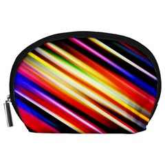 Funky Color Lines Accessory Pouches (large) 