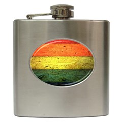 Five Wall Colour Hip Flask (6 Oz) by BangZart