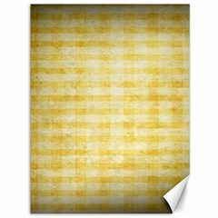 Spring Yellow Gingham Canvas 36  X 48   by BangZart