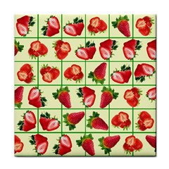 Strawberries Pattern Face Towel by SuperPatterns