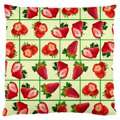 Strawberries Pattern Large Cushion Case (one Side) by SuperPatterns