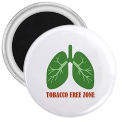 Tobacco Free Zone 3  Magnets by linceazul