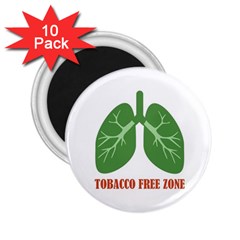 Tobacco Free Zone 2 25  Magnets (10 Pack)  by linceazul