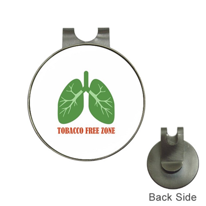 Tobacco Free Zone Hat Clips with Golf Markers