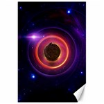 The Little Astronaut on a Tiny Fractal Planet Canvas 20  x 30   19.62 x28.9  Canvas - 1