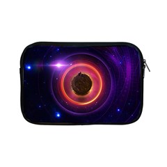 The Little Astronaut On A Tiny Fractal Planet Apple Ipad Mini Zipper Cases by jayaprime