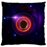 The Little Astronaut on a Tiny Fractal Planet Standard Flano Cushion Case (Two Sides) Front