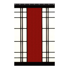 Shoji - Red Shower Curtain 48  X 72  (small)  by RespawnLARPer