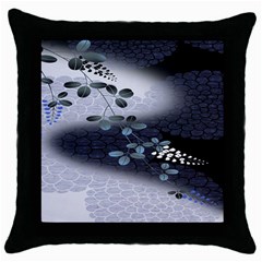 Abstract Black And Gray Tree Throw Pillow Case (black) by BangZart