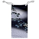 Abstract Black And Gray Tree Jewelry Bag Back