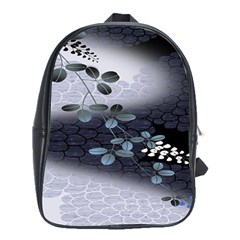 Abstract Black And Gray Tree School Bags (xl) 