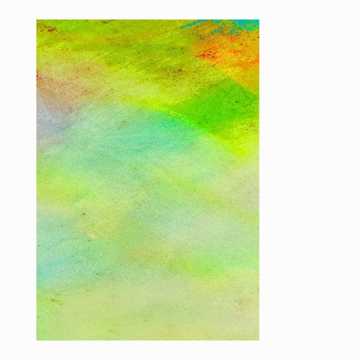Abstract Yellow Green Oil Small Garden Flag (Two Sides)