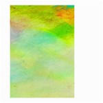Abstract Yellow Green Oil Small Garden Flag (Two Sides) Back