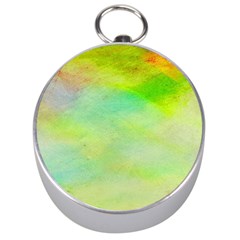 Abstract Yellow Green Oil Silver Compasses