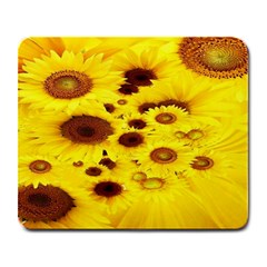 Beautiful Sunflowers Large Mousepads by BangZart