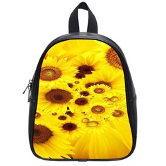 Beautiful Sunflowers School Bags (small)  by BangZart