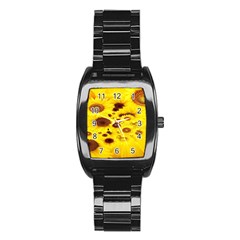 Beautiful Sunflowers Stainless Steel Barrel Watch