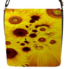 Beautiful Sunflowers Flap Messenger Bag (s)