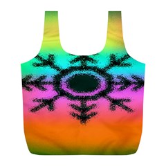 Vector Snowflake Full Print Recycle Bags (l)  by BangZart