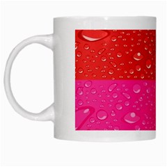 Color Abstract Drops White Mugs