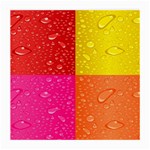 Color Abstract Drops Medium Glasses Cloth (2-Side) Back