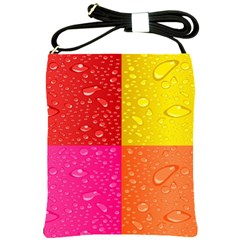 Color Abstract Drops Shoulder Sling Bags by BangZart