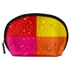 Color Abstract Drops Accessory Pouches (large)  by BangZart