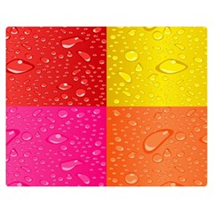 Color Abstract Drops Double Sided Flano Blanket (medium) 