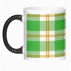 Abstract Green Plaid Morph Mugs by BangZart