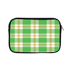 Abstract Green Plaid Apple Ipad Mini Zipper Cases by BangZart