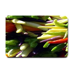 Bright Peppers Small Doormat  by BangZart