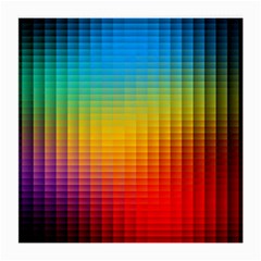 Blurred Color Pixels Medium Glasses Cloth by BangZart