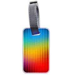 Blurred Color Pixels Luggage Tags (two Sides)