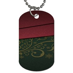 Beautiful Floral Textured Dog Tag (one Side) by BangZart