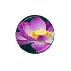 Pink Lotus Flower Hat Clip Ball Marker by BangZart