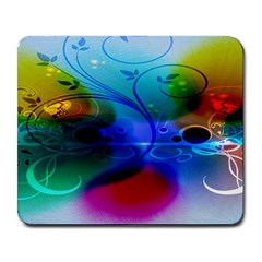 Abstract Color Plants Large Mousepads by BangZart
