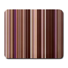 Brown Vertical Stripes Large Mousepads by BangZart