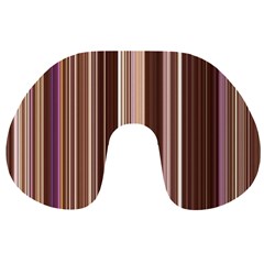 Brown Vertical Stripes Travel Neck Pillows