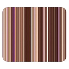 Brown Vertical Stripes Double Sided Flano Blanket (small) 