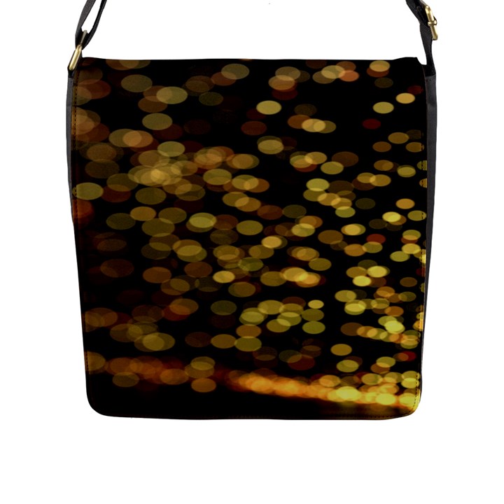 Blurry Sparks Flap Messenger Bag (L) 