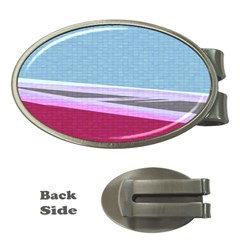 Cracked Tile Money Clips (oval) 