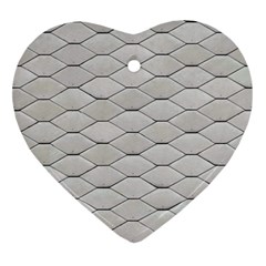 Roof Texture Heart Ornament (two Sides)