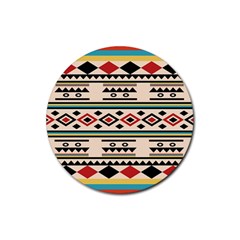 Tribal Pattern Rubber Coaster (round)  by BangZart