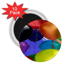 Colorful Balloons Render 2 25  Magnets (10 Pack)  by BangZart