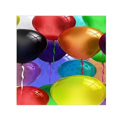 Colorful Balloons Render Small Satin Scarf (square)