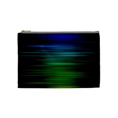 Blue And Green Lines Cosmetic Bag (medium)  by BangZart