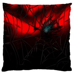 Spider Webs Large Cushion Case (one Side) by BangZart