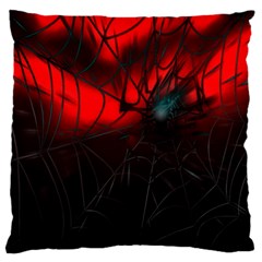 Spider Webs Large Flano Cushion Case (two Sides)