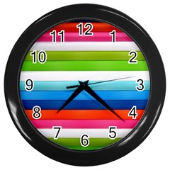 Colorful Plasticine Wall Clocks (black) by BangZart